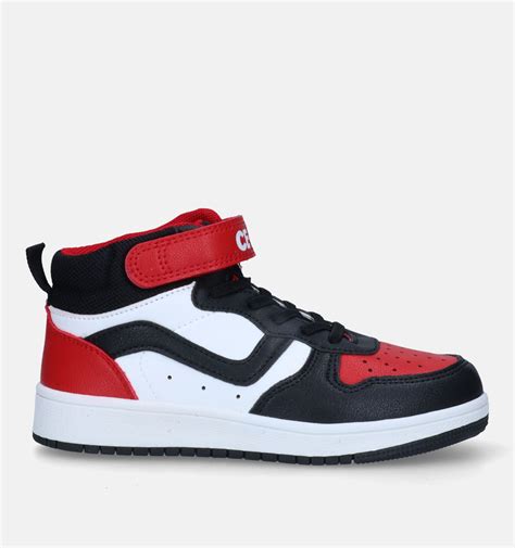rode hoge sneakers
